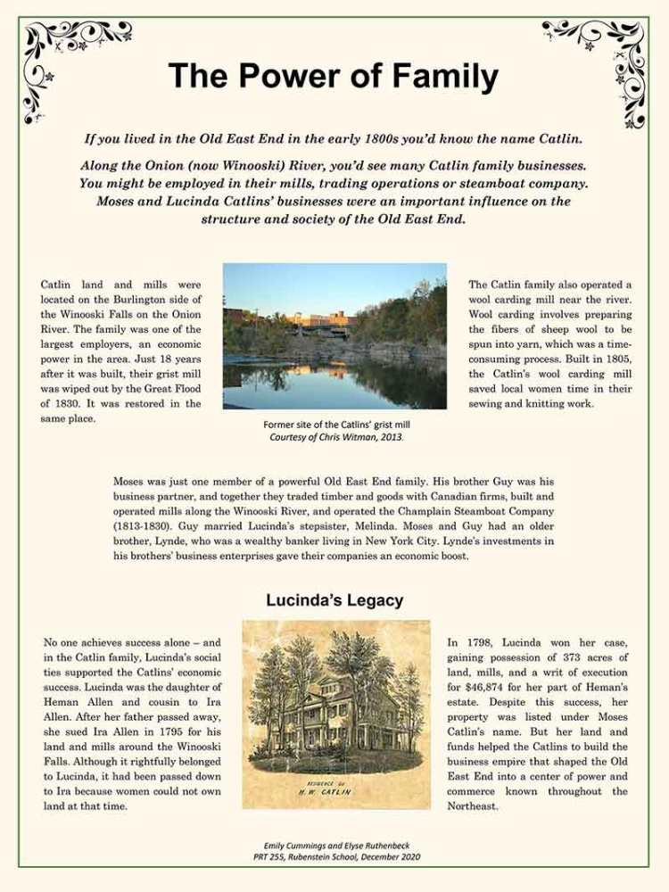 The Power of Family, a Catlin family history poster