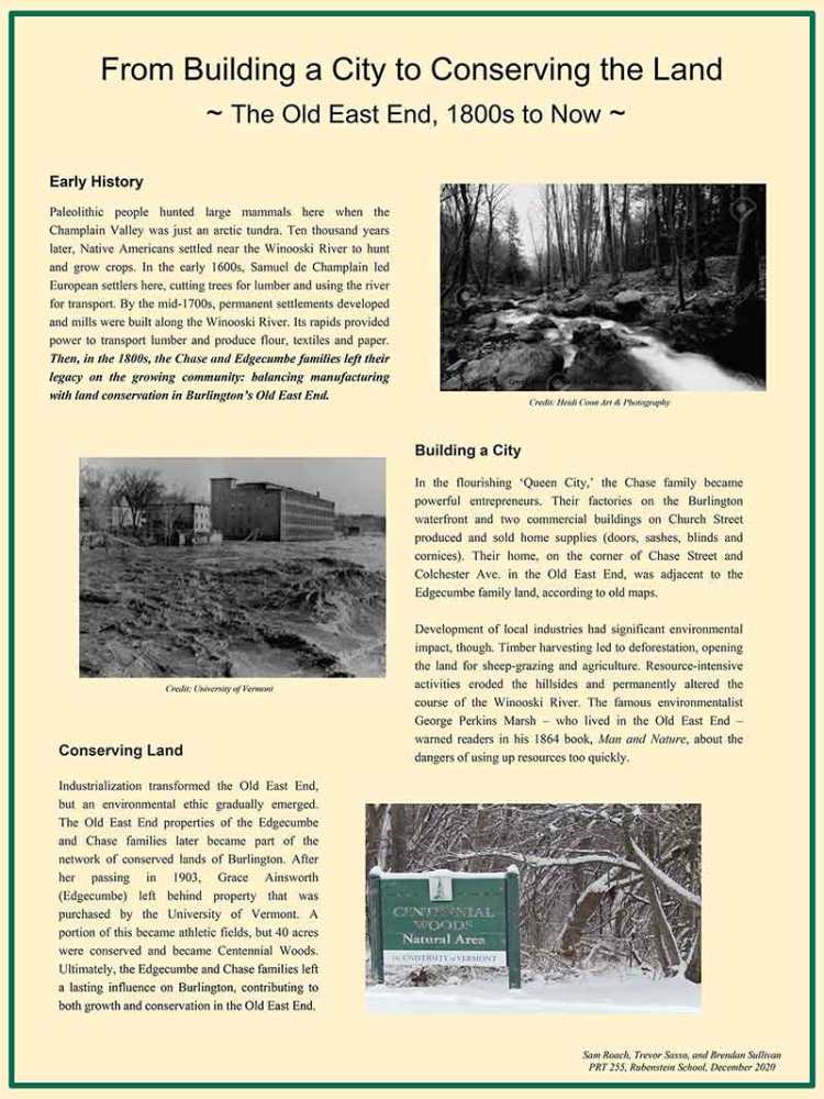 Old East End history poster