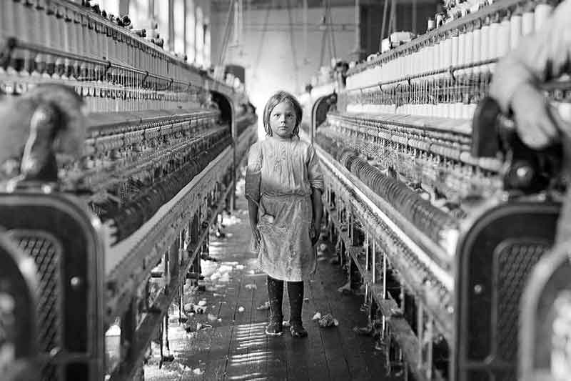 Child laborer at Chace Mill in Burlington Vermont